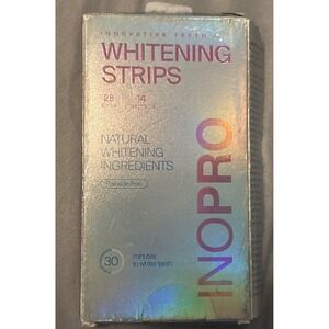 NEW InoPro Peroxide Free Teeth Whitening Strips, 14 Treatments/28 Strips‎